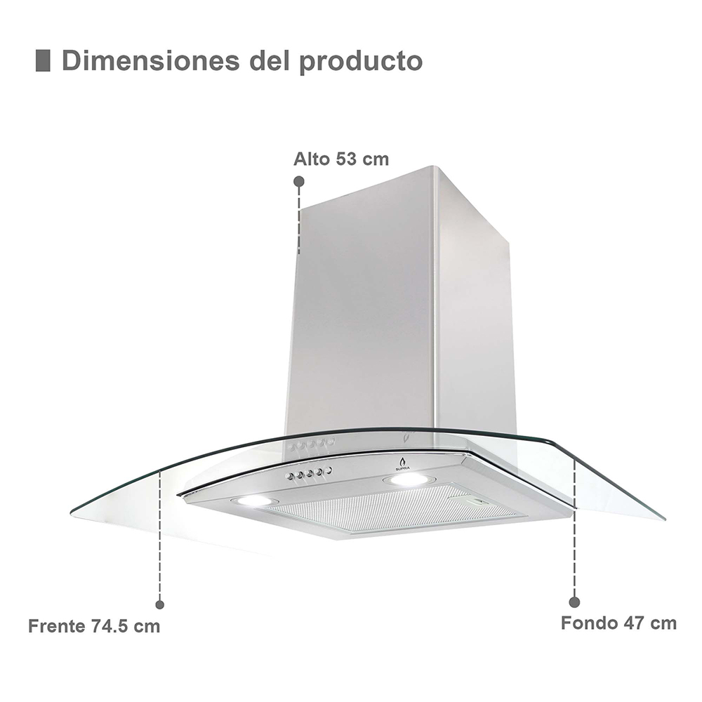 Foto 6 | Set de Campana Extractora con Parrilla y Horno de Gas Supra