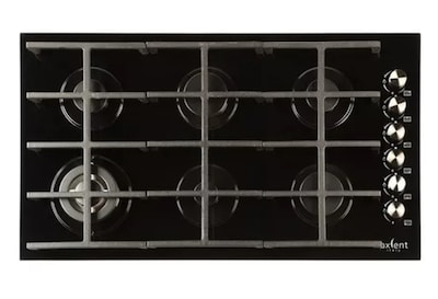 Foto 1 | Parrilla Axcent Italy de 6 Quemadores En Cristal Templado Negro 90 Cm