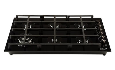 Foto 3 | Parrilla Axcent Italy de 6 Quemadores En Cristal Templado Negro 90 Cm