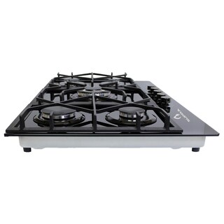 Foto 7 | Parrilla A Gas De 5 Quemadores Para Empotrar De 87 Cm Cubierta De Acero Inoxidable Mod. 5q-tg-87