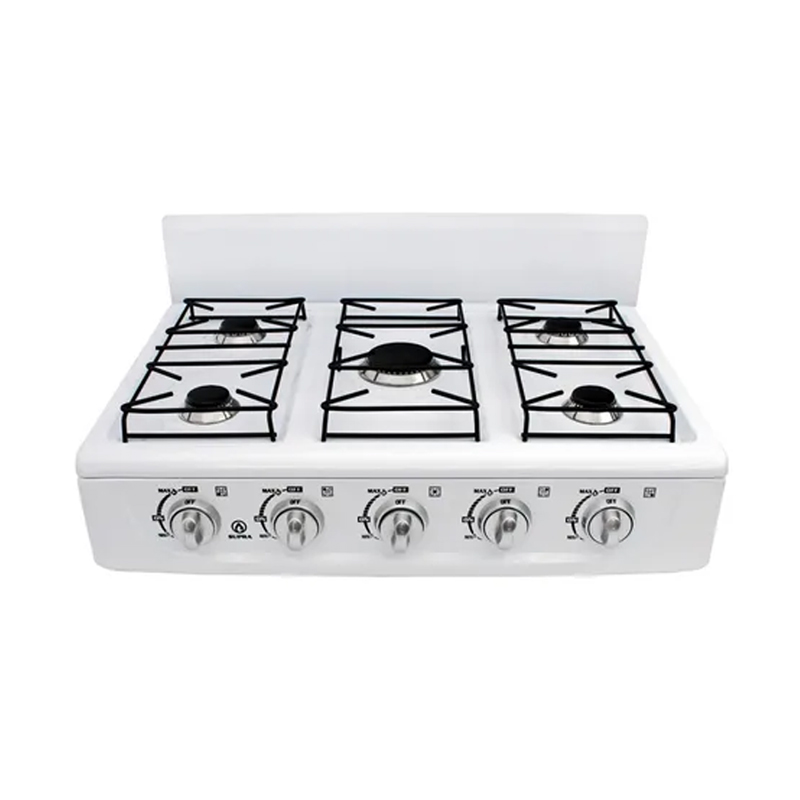Foto 1 | Parrilla a Gas Supra 5Q-B de 5 Quemadores Blanco de Sobreponer 65 cm