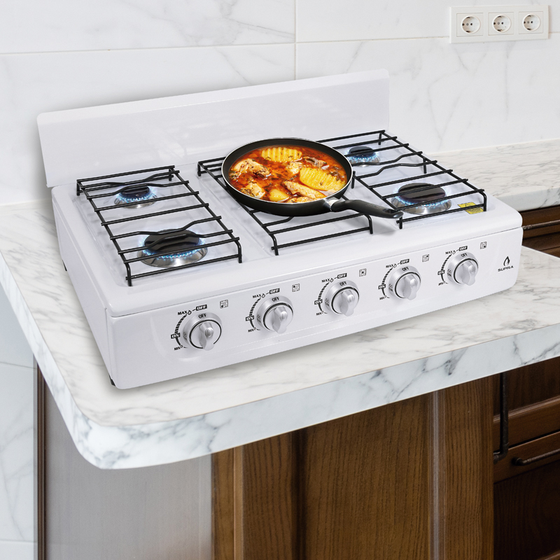 Foto 2 | Parrilla a Gas Supra 5Q-B de 5 Quemadores Blanco de Sobreponer 65 cm