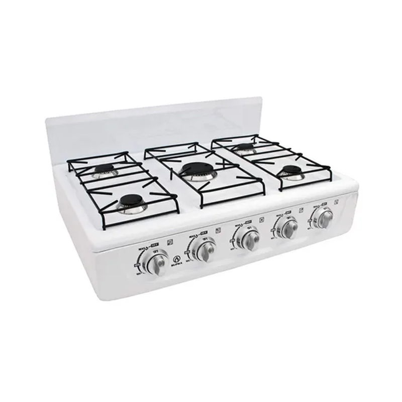 Foto 5 pulgar | Parrilla a Gas Supra 5Q-B de 5 Quemadores Blanco de Sobreponer 65 cm