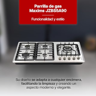 Foto 2 | Parrilla de Gas Maxims JZBS5A90 Acero Inoxidable 5 Quemadores Empotrable