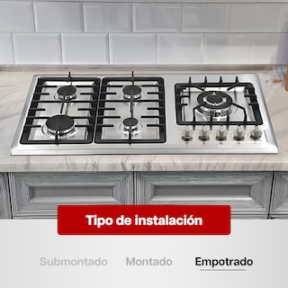 Foto 6 | Parrilla de Gas Maxims JZBS5A90 Acero Inoxidable 5 Quemadores Empotrable