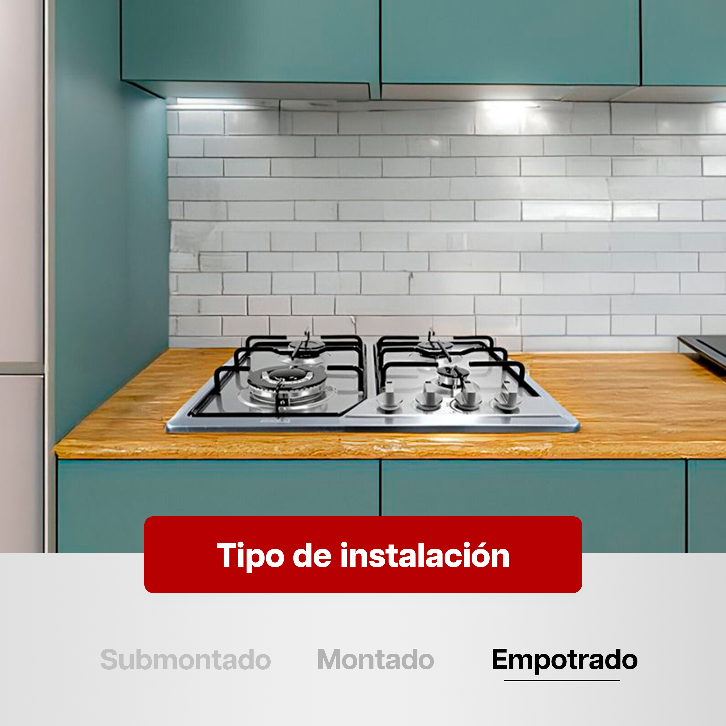 Foto 6 | Parrilla de Gas Maxims Jzbs4 4 Quemadores de Alambrón Empotrable de Acero Inoxidable
