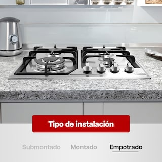 Foto 6 | Parrilla de Gas Maxims 4 Quemadores de Hierro Empotrable de Acero Inoxidable