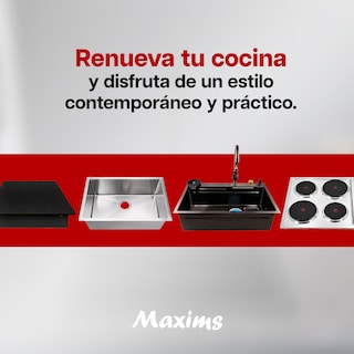 Foto 7 | Parrilla de Gas Maxims 4 Quemadores de Hierro Empotrable de Acero Inoxidable