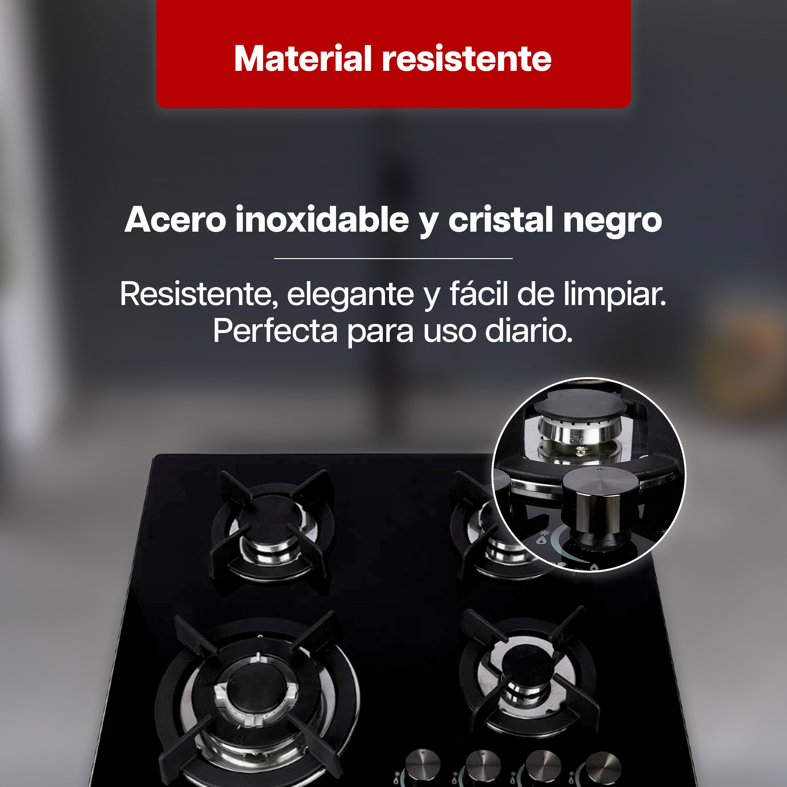 Foto 4 | Combo Maxims Parrilla de Gas 4 Quemadores y Campana 60 cm Acero Inoxidable