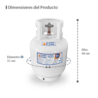 Foto 8 | Combo Parrilla de Gas LP de 2 Quemadores con Tanque de Gas 10 Kg y Kit de Instalación Super Flama