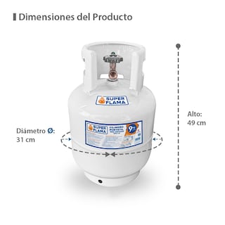 Foto 7 | Combo Super Flama Parrilla de Gas LP de 4 Quemadores con Tanque de Gas 10 kg y Kit de Instalación