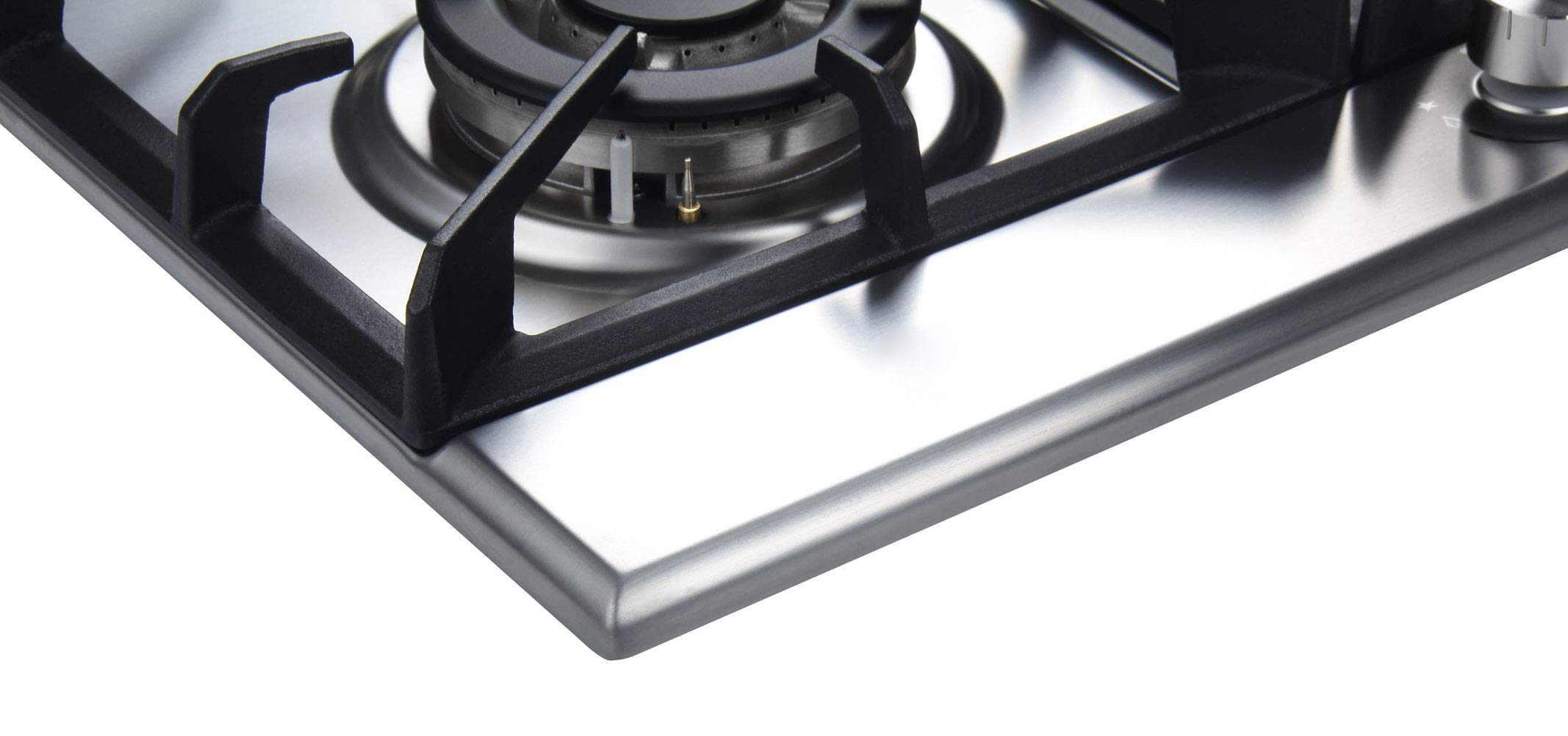 Foto 6 | Estufa De Gas K&h Con 4 Quemadores, 60 Cm, Acero Inoxidable, Hierro Fundido - Venta Internacional.