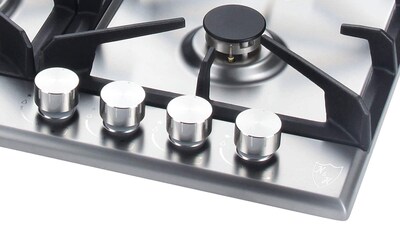 Foto 7 | Estufa De Gas K&h Con 4 Quemadores, 60 Cm, Acero Inoxidable, Hierro Fundido - Venta Internacional.