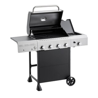Foto 3 | Parrilla De Gas Amazon Basics, Independiente, 4 Quemadores, 52.000 Btu - Venta Internacional.