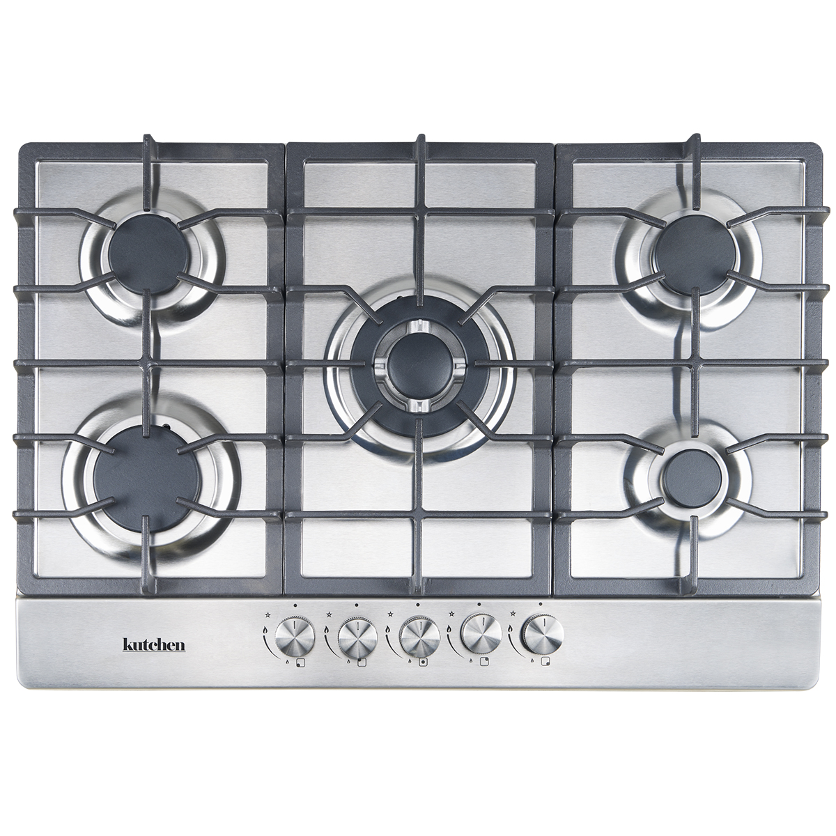Parrilla Empotrable Kuchen 76 cm de Gas KPG57176S Plateada
