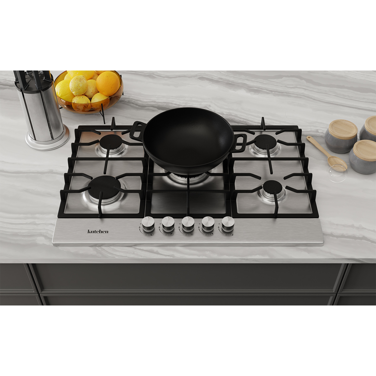 Foto 4 | Parrilla Empotrable Kuchen 76 cm de Gas KPG57176S Plateada