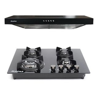 Foto 1 | Parrilla de Gas con 4 Quemadores Maxims y Campana 60 cm
