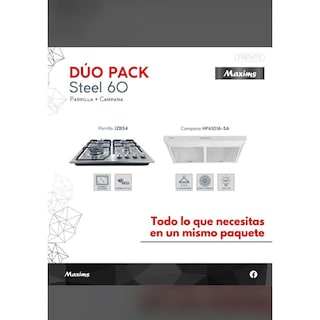Foto 4 | Parrilla de Gas con 4 Quemadores Maxims y Campana 60 cm