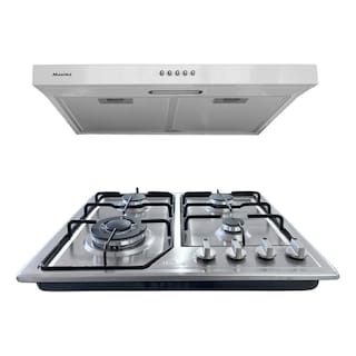 Foto 6 | Parrilla de Gas con 4 Quemadores Maxims y Campana 60 cm