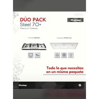 Foto 4 | Parrilla de Gas con 5 Quemadores Maxims y Campana de Acero Inoxidable