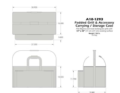 Foto 2 | Estuche De Transporte/almacenamiento Magma A10-1293 Para Rectangular G De 12 X 24 Pulgadas - Venta Internacional.