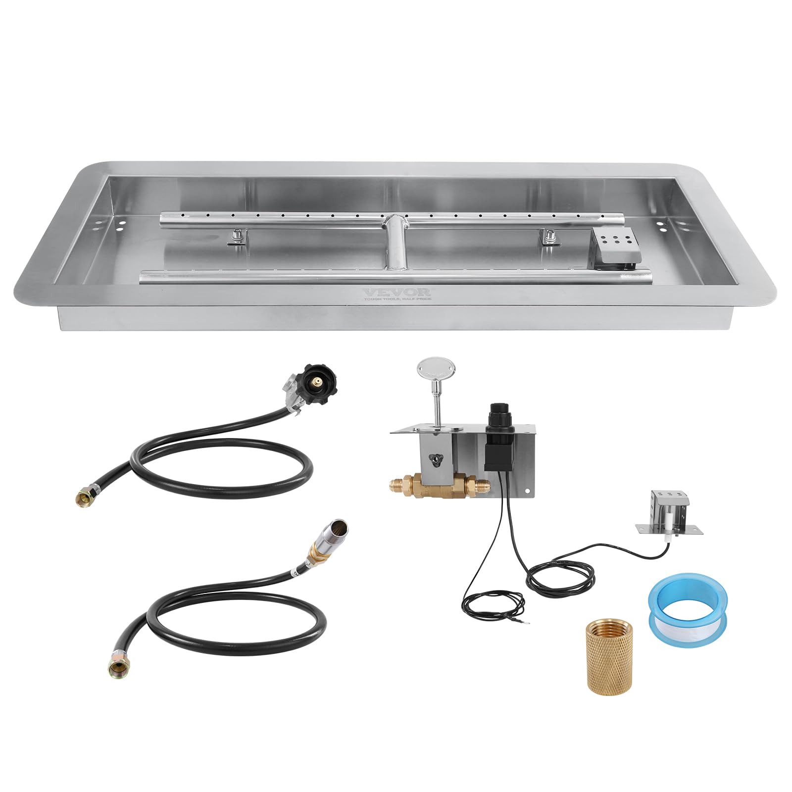 Foto 1 | Sartén Vevor 91 X 30 Cm, Acero Inoxidable, Gas Propano - Venta Internacional.