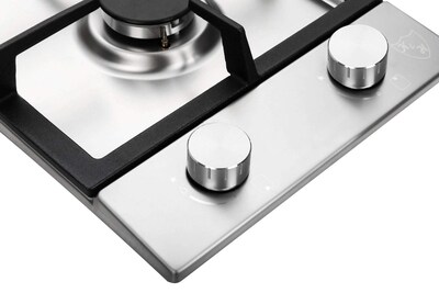 Foto 4 | Estufa De Gas K&h, 2 Quemadores, Acero Inoxidable, Hierro Fundido, 12 Pulgadas - Venta Internacional.