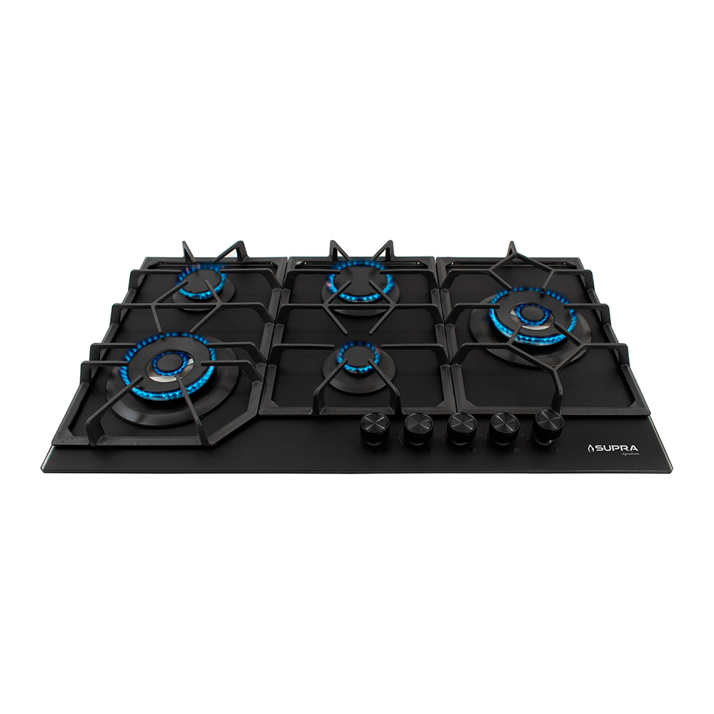Foto 1 | Parrilla De Gas Spyder 87 | 5 Quemadores | Cristal Negro Mate | Empotrable