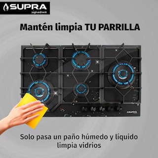 Foto 4 | Parrilla De Gas Spyder 87 | 5 Quemadores | Cristal Negro Mate | Empotrable