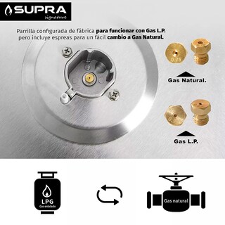 Foto 6 | Parrilla De Gas Spyder 87 | 5 Quemadores | Cristal Negro Mate | Empotrable