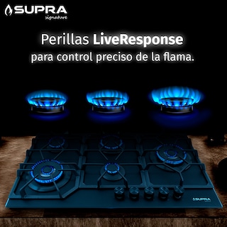 Foto 8 | Parrilla De Gas Spyder 87 | 5 Quemadores | Cristal Negro Mate | Empotrable
