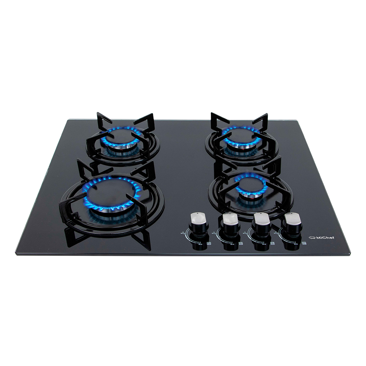 Foto 3 | Combo Rivara Parrilla Cristal Templado Kayser 4 Quemadores Campana De Pared 60aria-n