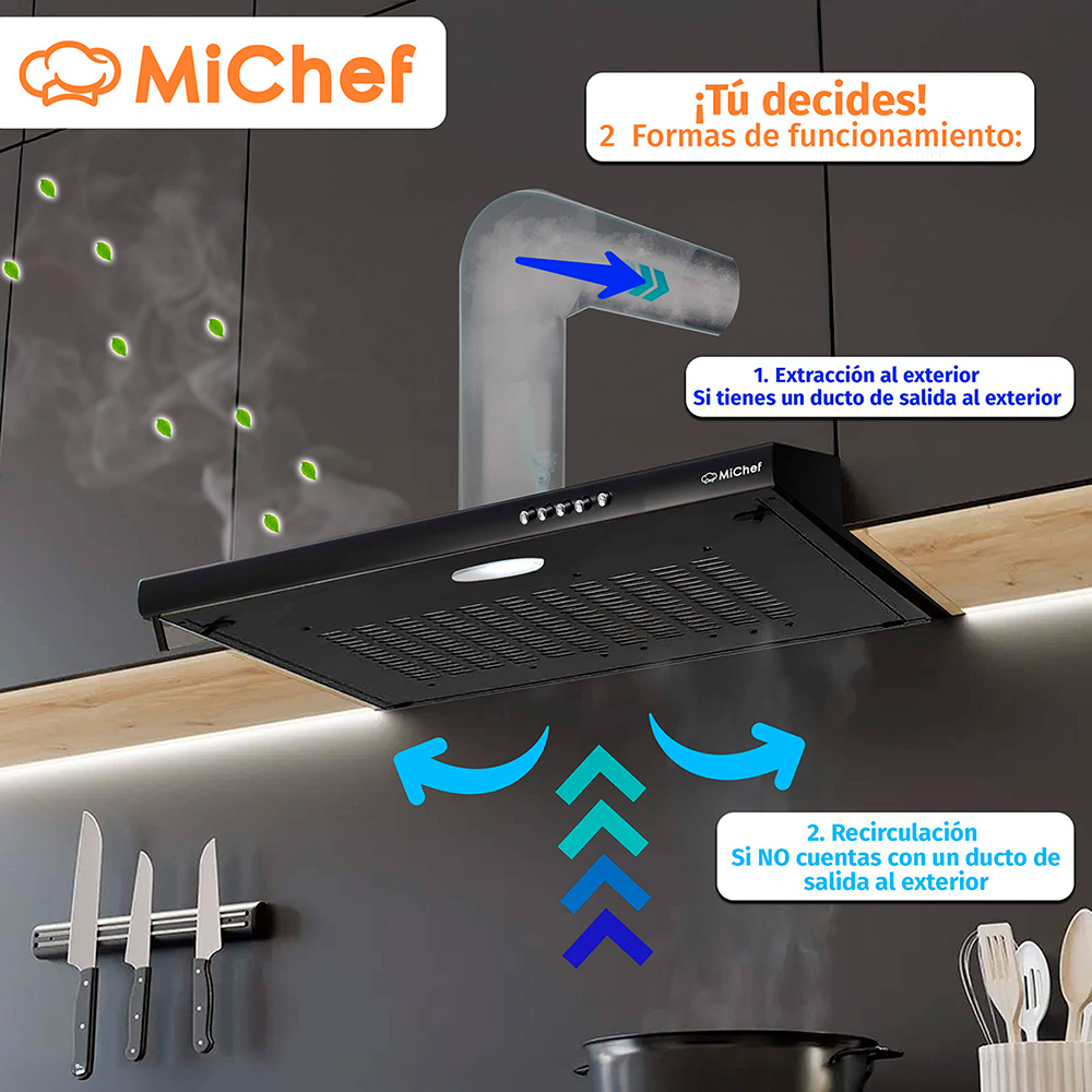 Foto 6 pulgar | Combo Rivara Parrilla Cristal Templado Kayser 4 Quemadores Campana De Pared 60aria-n