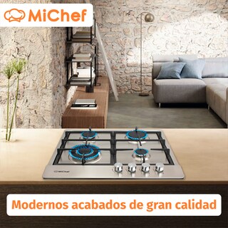 Foto 7 | Combo Rotini Parrilla Scappi 60 Cm Empotrable De Acero Inoxidable Campana De Pared Aria G-60 Cm