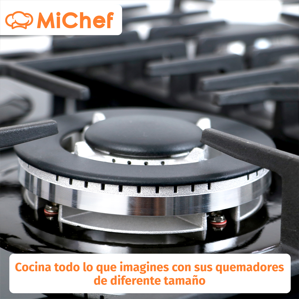 Foto 9 pulgar | Combo Rotini Parrilla Scappi 60 Cm Empotrable De Acero Inoxidable Campana De Pared Aria G-60 Cm