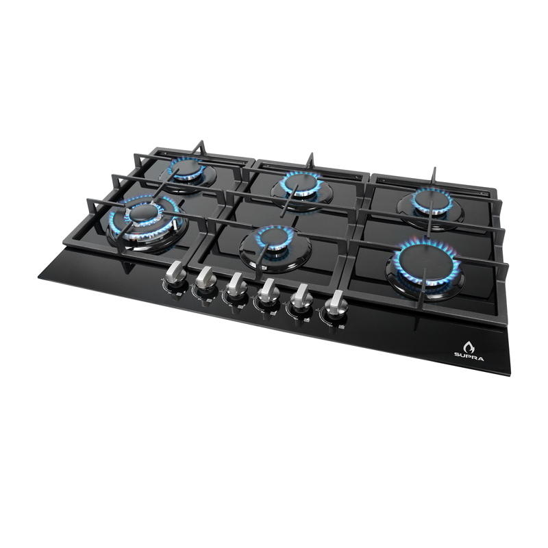 Foto 3 pulgar | Parrilla De Gas Diamond Glass Empotrable De 6 Quemadores De Cristal Templado Color Negro