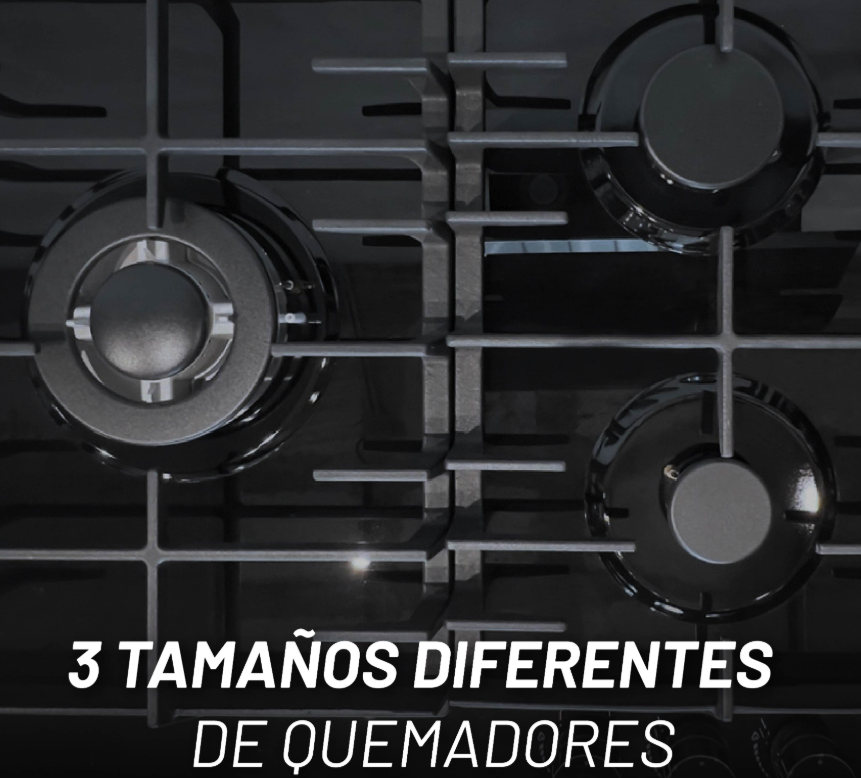 Foto 5 pulgar | Parrilla De Gas De Vidrio Templado 8mm Con 3 Quemadoresincluye Espreas Para Gas Natural Y Dispositivo De Seguridad