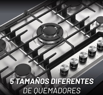 Foto 4 | Parrilla De Gas De Acero Inoxidable Con 5 Quemadores Incluye Espreas Para Gas Natural Y Dispositivo De Seguridad
