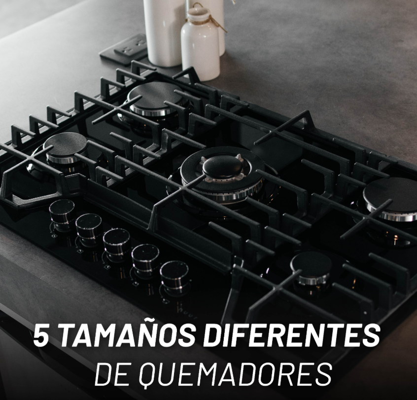 Foto 5 pulgar | Parrilla De Gas De Vidrio Templado 8mm Con 5 Quemadores Incluye Espreas Para Gas Natural Y Dispositivo De Seguridad