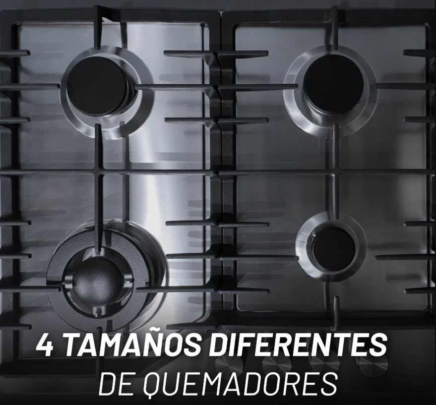 Foto 4 | Parrilla De Gas De Acero Inoxidable Con 4 Quemadores Incluye Espreas Para Gas Natural Y Dispositivo De Seguridad
