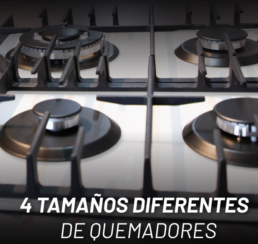 Foto 4 pulgar | Nuur Parrilla A Gas 4 Quemadores Blanca Parga4vtb