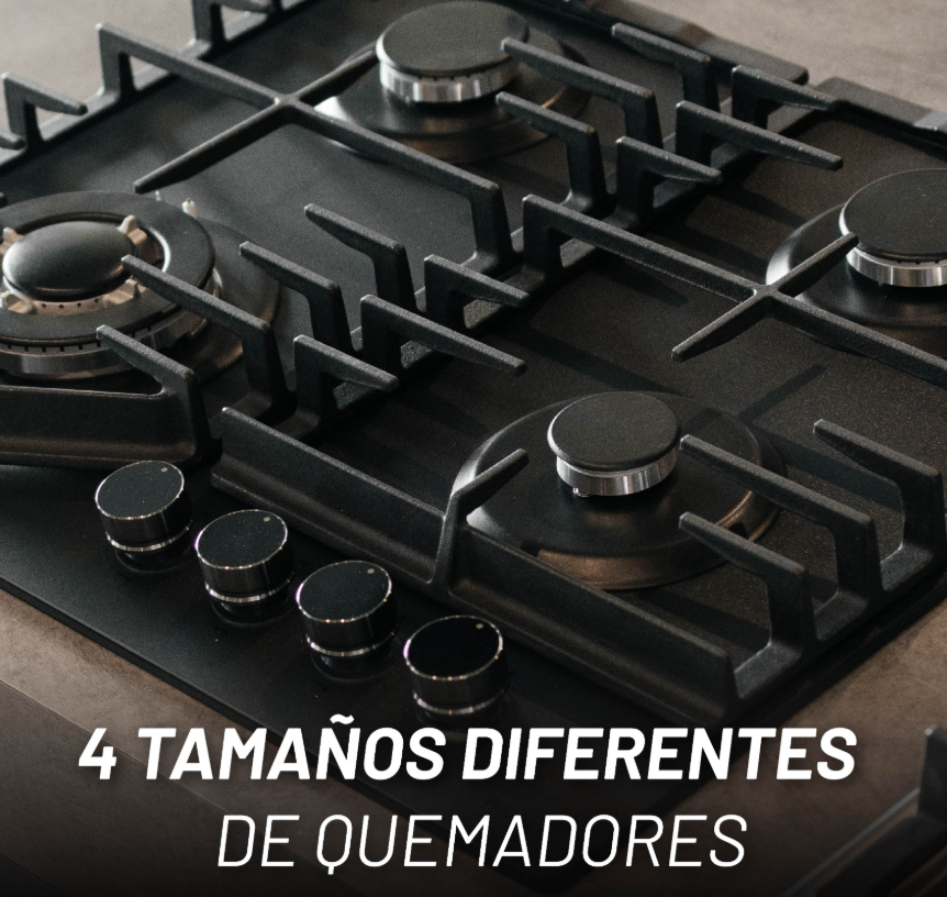 Foto 5 pulgar | Parrilla De Gas De Vidrio Templado Mate 8mm Con 4 Quemadoresincluye Espreas Para Gas Natural Y Dispositivo De Seguridad