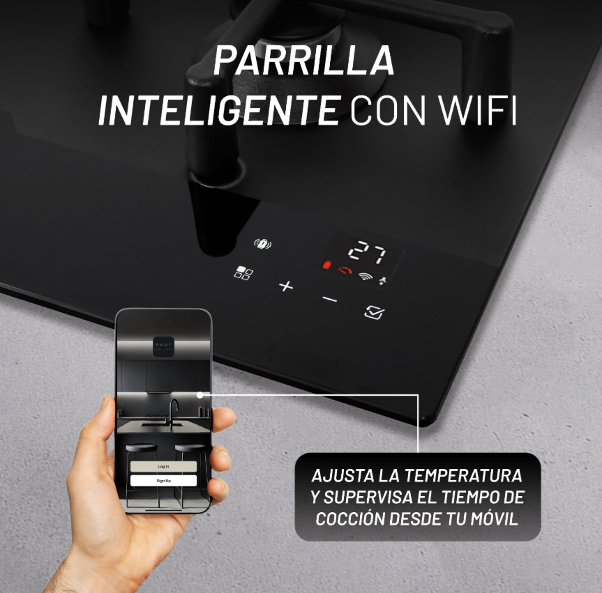 Foto 3 pulgar | Nuur Parrilla De Gas Inteligente De Vt Parga5vmint