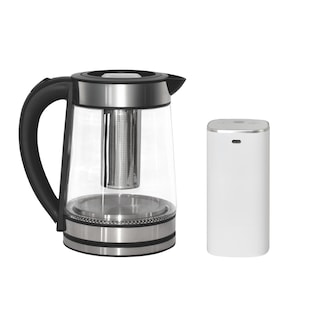 Foto 2 | Tetera Eléctrica Con Infusor 1.7 Litros De Vidrio Templado Con Luz Led + Dispensador De Agua Inteligente Naesi