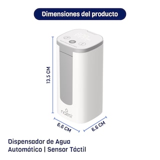 Foto 4 | Tetera Eléctrica Con Infusor 1.7 Litros De Vidrio Templado Con Luz Led + Dispensador De Agua Inteligente Naesi