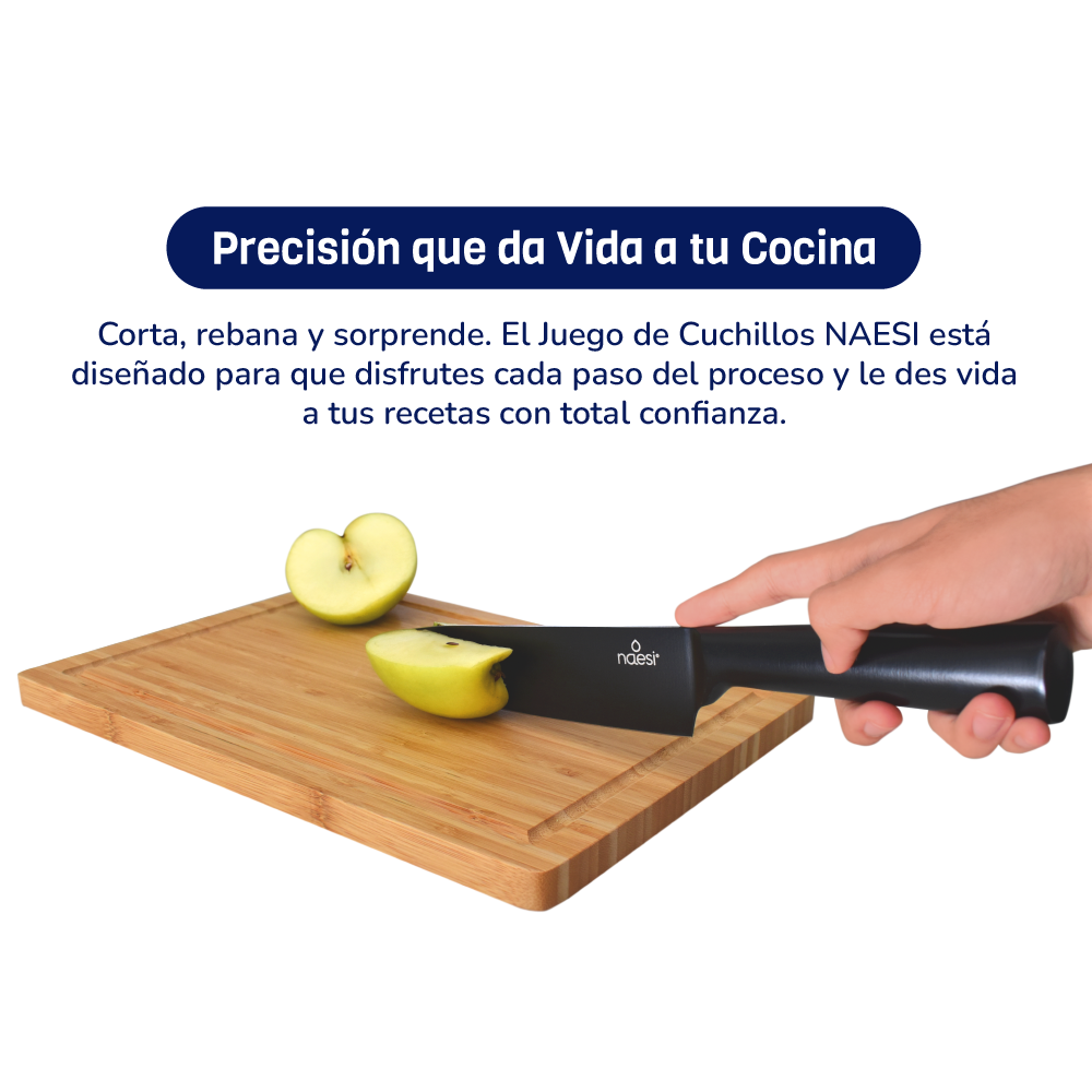 Foto 4 | Combo Naesi 3 En 1: Parrillero  Cuchillos Y Salero Eléctrico