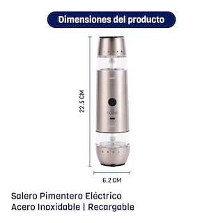 Foto 5 | Combo Naesi 3 En 1: Parrillero Cuchillos Y Salero Eléctrico