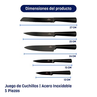 Foto 6 | Combo Parrillero Pro + Juego De Cuchillos Naesi