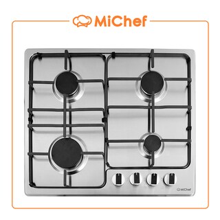 Foto 1 | Parrilla A Gas 4 Quemadores Sencilla Michef Color Acero De 60 Cm
