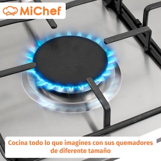 Foto 3 | Parrilla A Gas 4 Quemadores Sencilla Michef Color Acero De 60 Cm